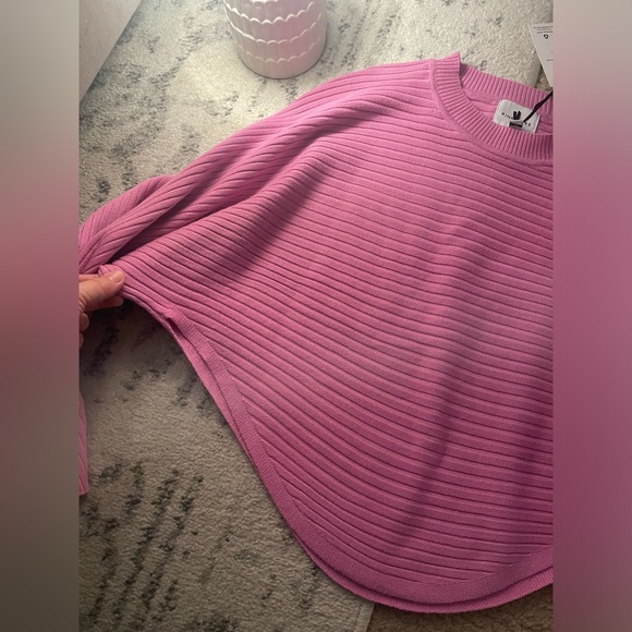 PINK ROSE 🥀 🌹 🩷 Ribbed Crop top sweater NWT - Picture 8 of 12